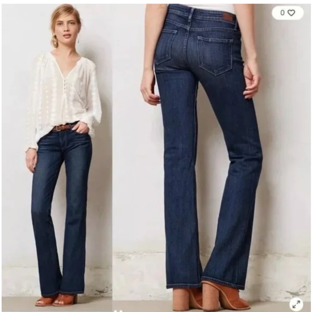 PAIGE Dark Wash Skyline 🏙️ Boot Size 27 Jeans 👖Cheyenne